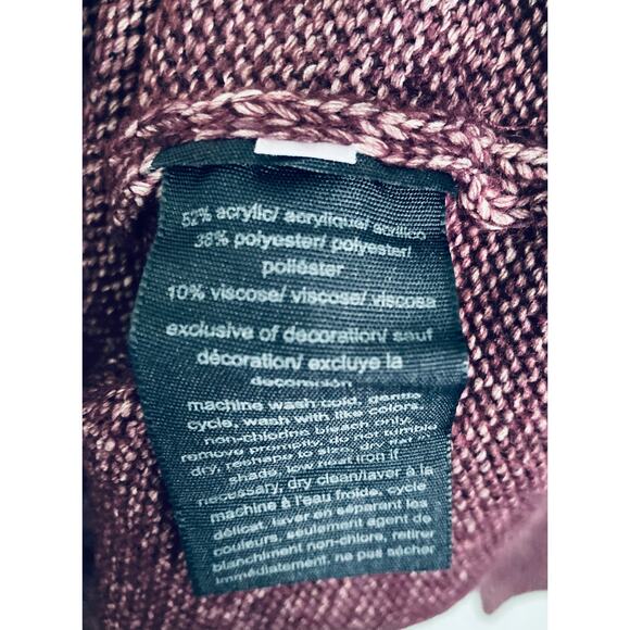 Tommy Hilfiger Sweater 2X Purple and Gold Shimmer NWT - Picture 7 of 9